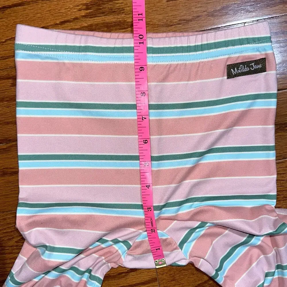 Matilda Jane Girls Striped Polka Dot Cozy Pants Leggings Size 8